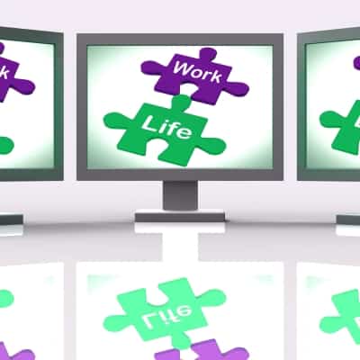 Work Life Puzzle Shows Balancing Job And Relaxation by Stuart Miles